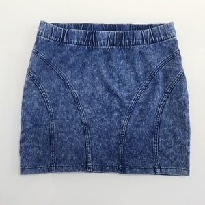 Acid Wash Mini Skirt